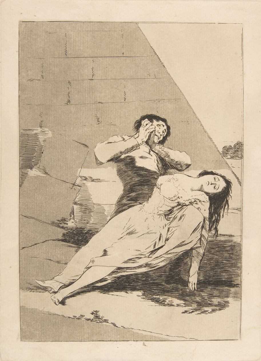 Plate 9 fra Los Caprichos: Tantalus Tantalus., 1799 av Francisco de Goya