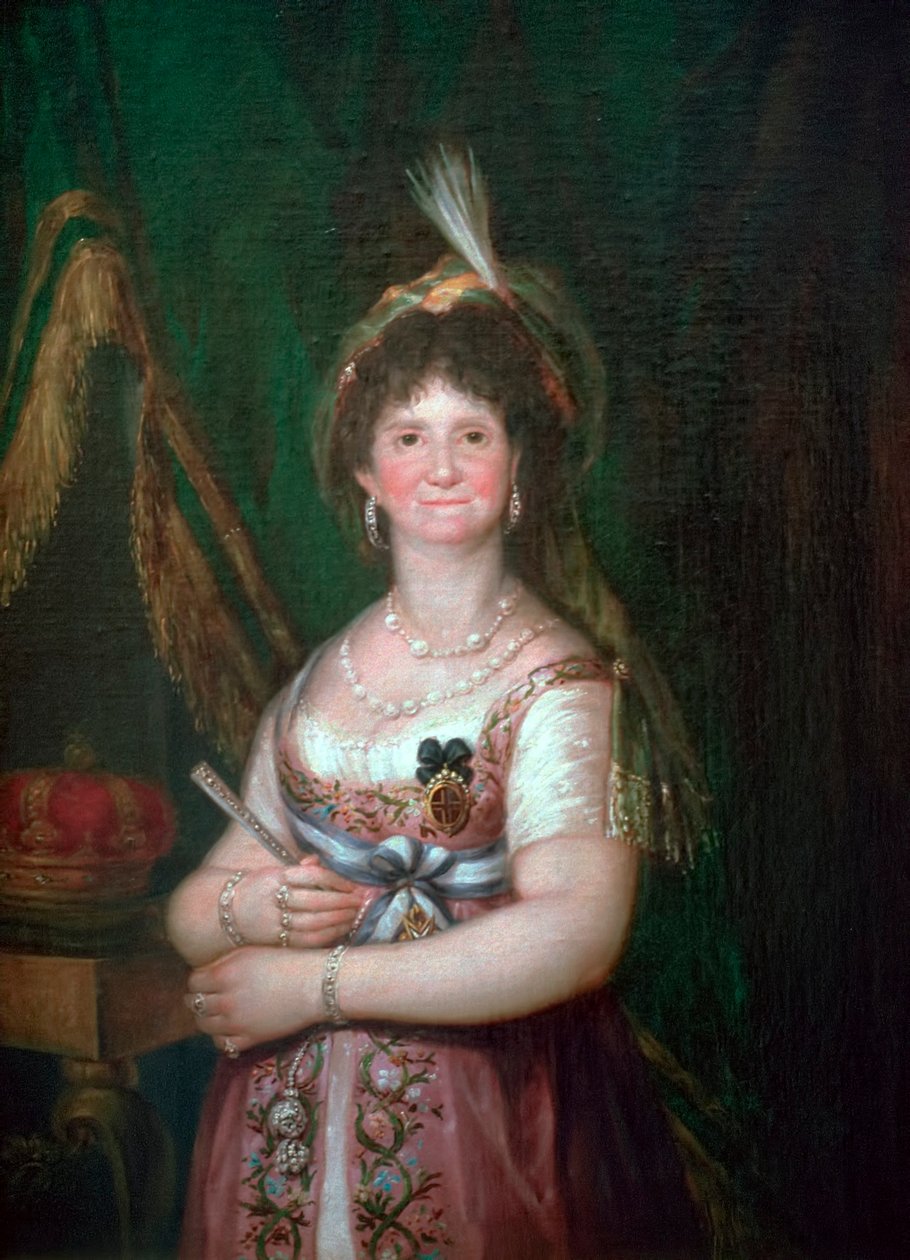 Portrett av dronning Maria Luisa, 1700-tallet av Francisco de Goya