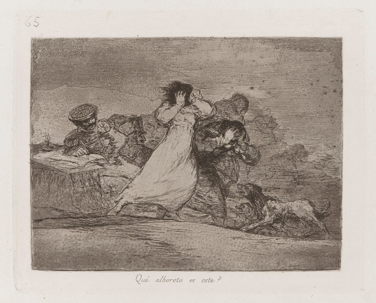 At? er dette opprør? (What Is This Hubbub?), Plate 65 fra The Disasters of War av Francisco de Goya