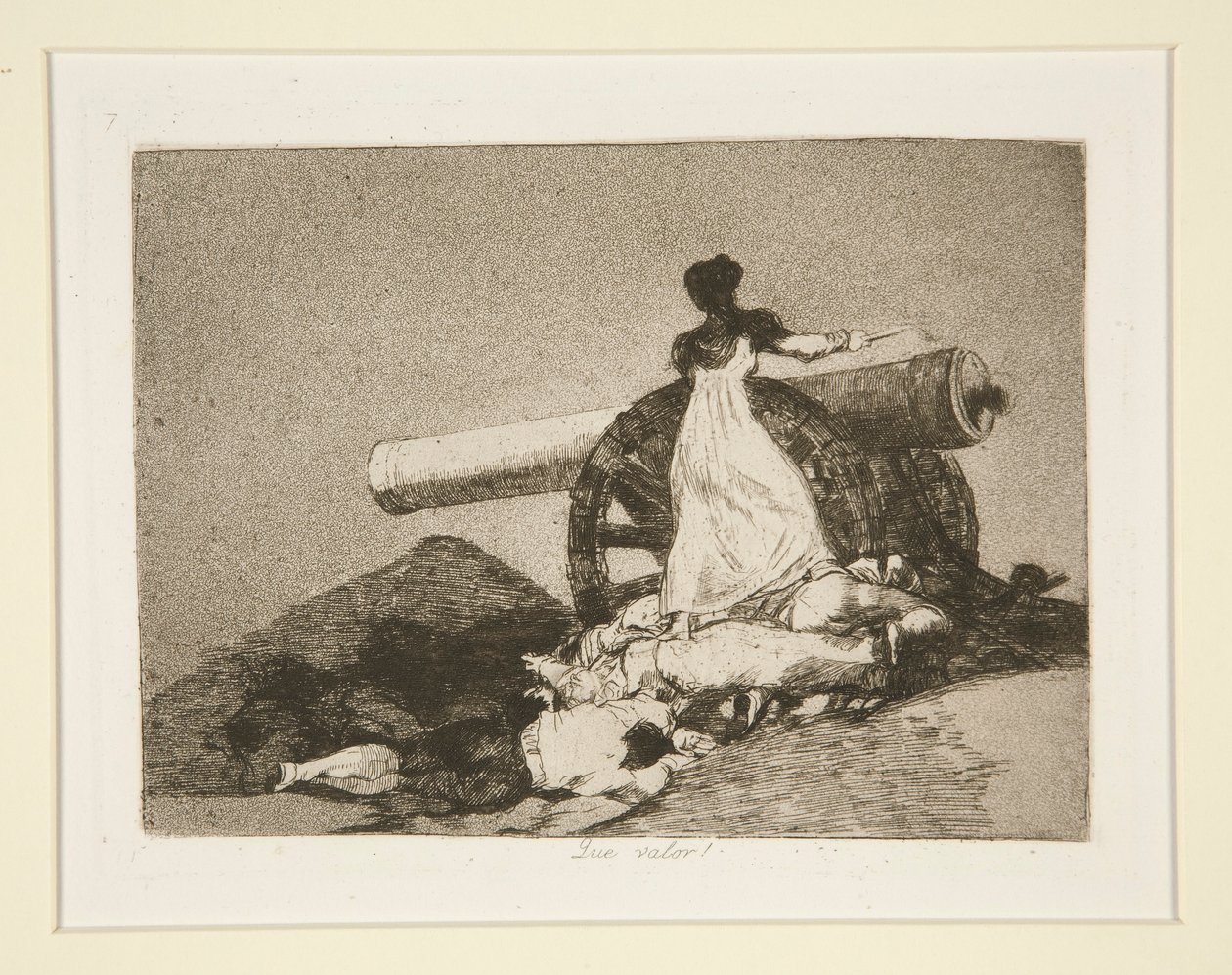 Hvilken verdi! (Hvilket mot!), pl. 7 fra The Disasters of War av Francisco de Goya