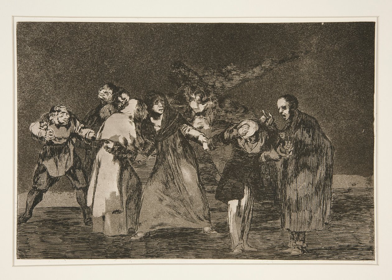 De leger stikksår, men ikke vonde ord (Wounds Heal Quicker than Hasty Words), pl. 16 fra serien Ordspråk av Francisco de Goya