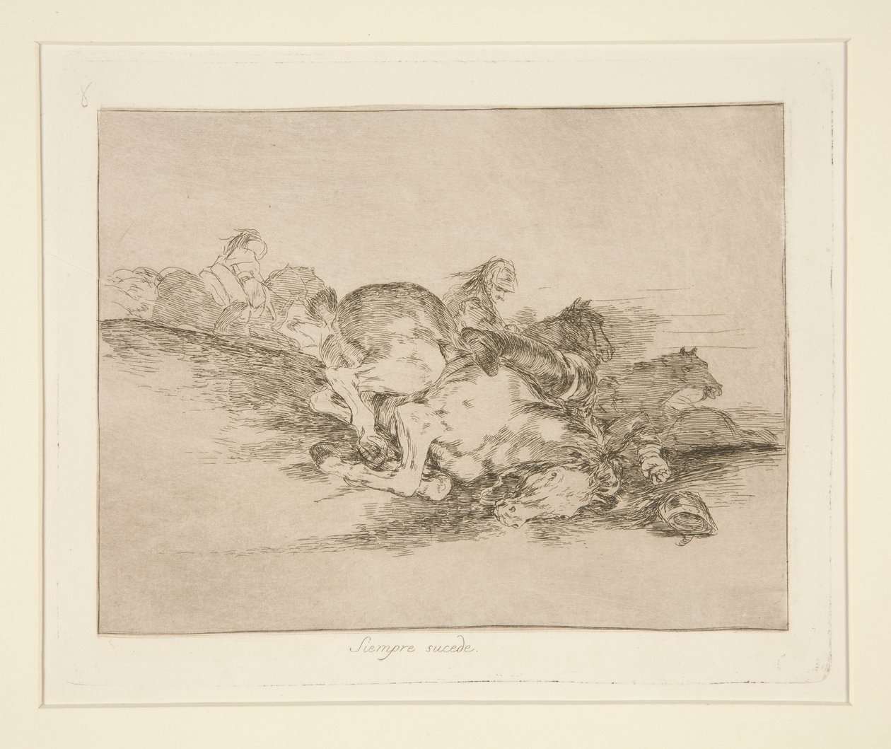 Det skjer alltid (It Always Happens), pl. 8 fra The Disasters of War av Francisco de Goya