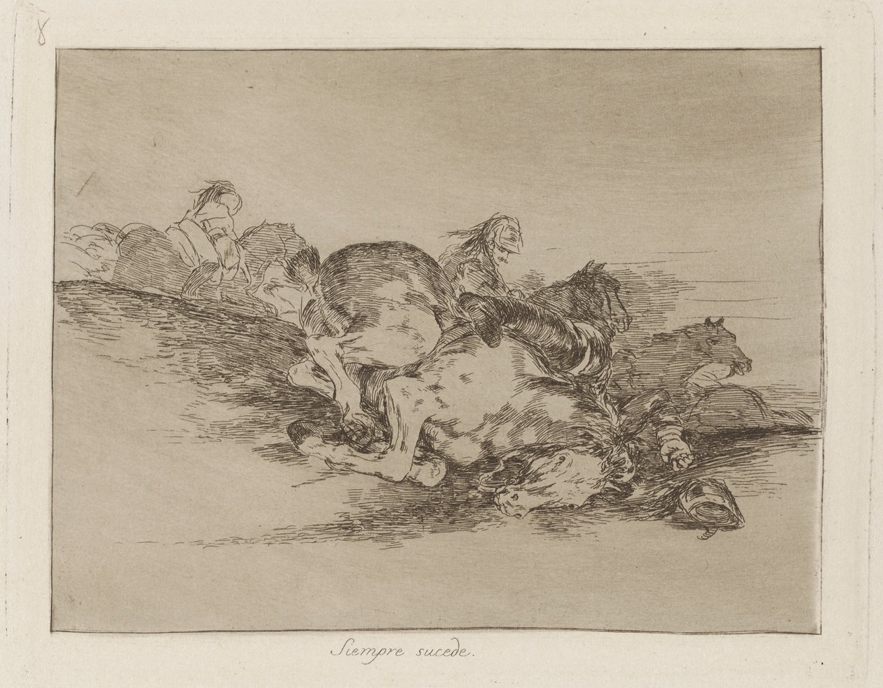 Det skjer alltid (It Always Happens), pl. 8 fra serien The Disasters of War av Francisco de Goya