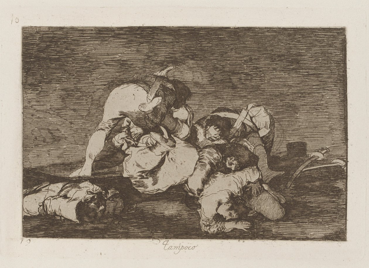Verken (heller [Do These] Heller), pl. 10 fra serien The Disasters of War av Francisco de Goya
