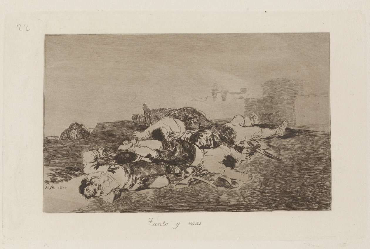 Both and More (Enda verre), Plate 22 fra The Disasters of War av Francisco de Goya
