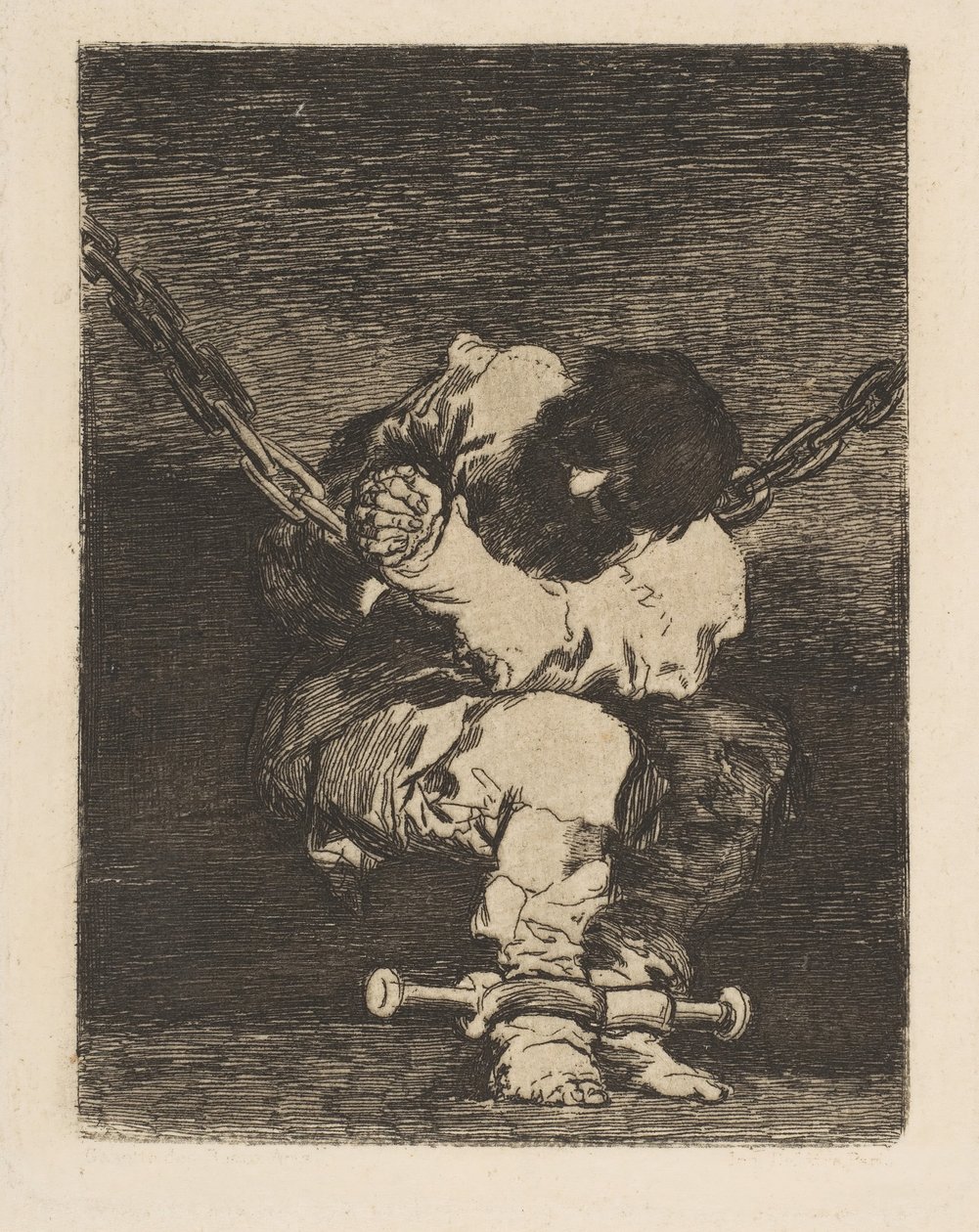 Varetektsfengslingen er like barbarisk som forbrytelsen Sikkerhet like barbarisk som forbrytelsen, ca. 1815. av Francisco de Goya