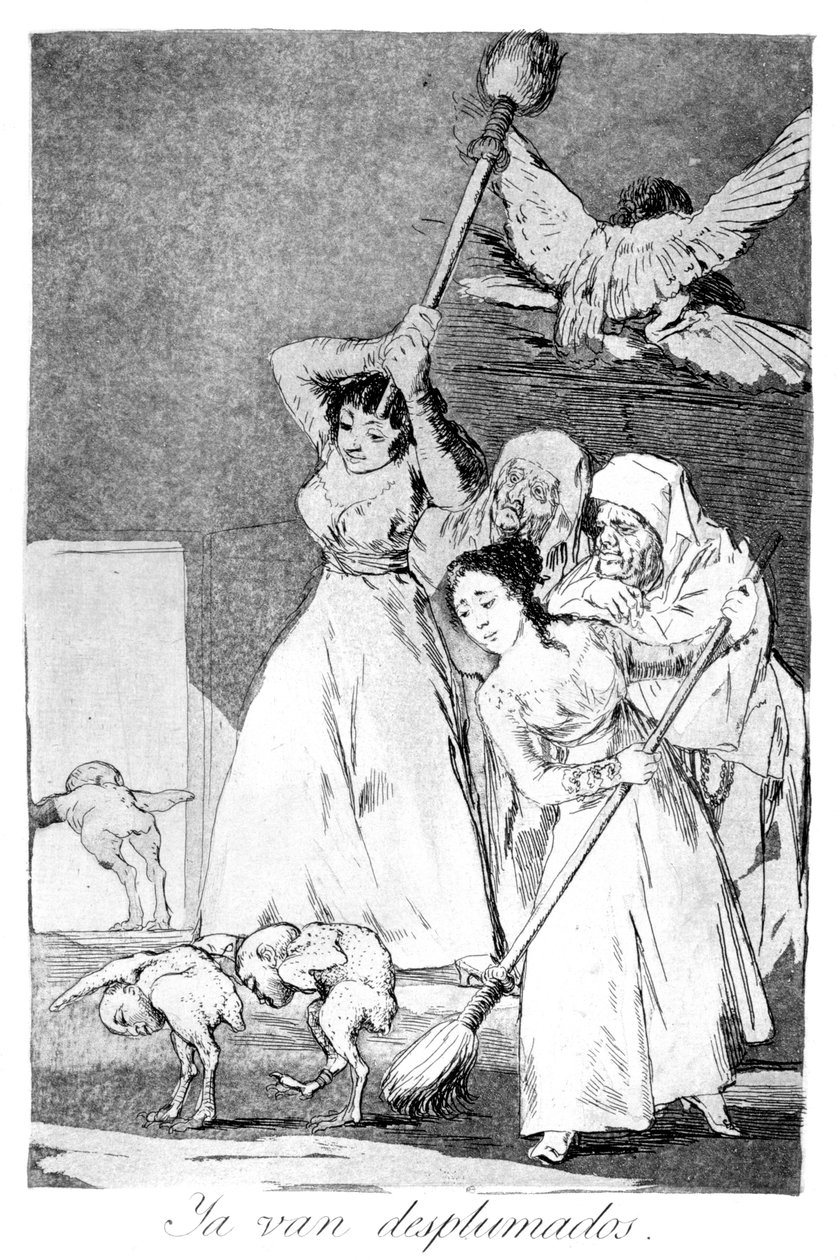 Der går de, plukket, 1799 av Francisco de Goya