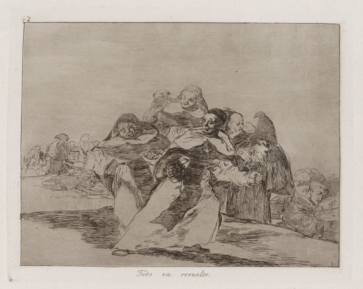 Alt er hektisk, plate 42 fra The Disasters of War av Francisco de Goya