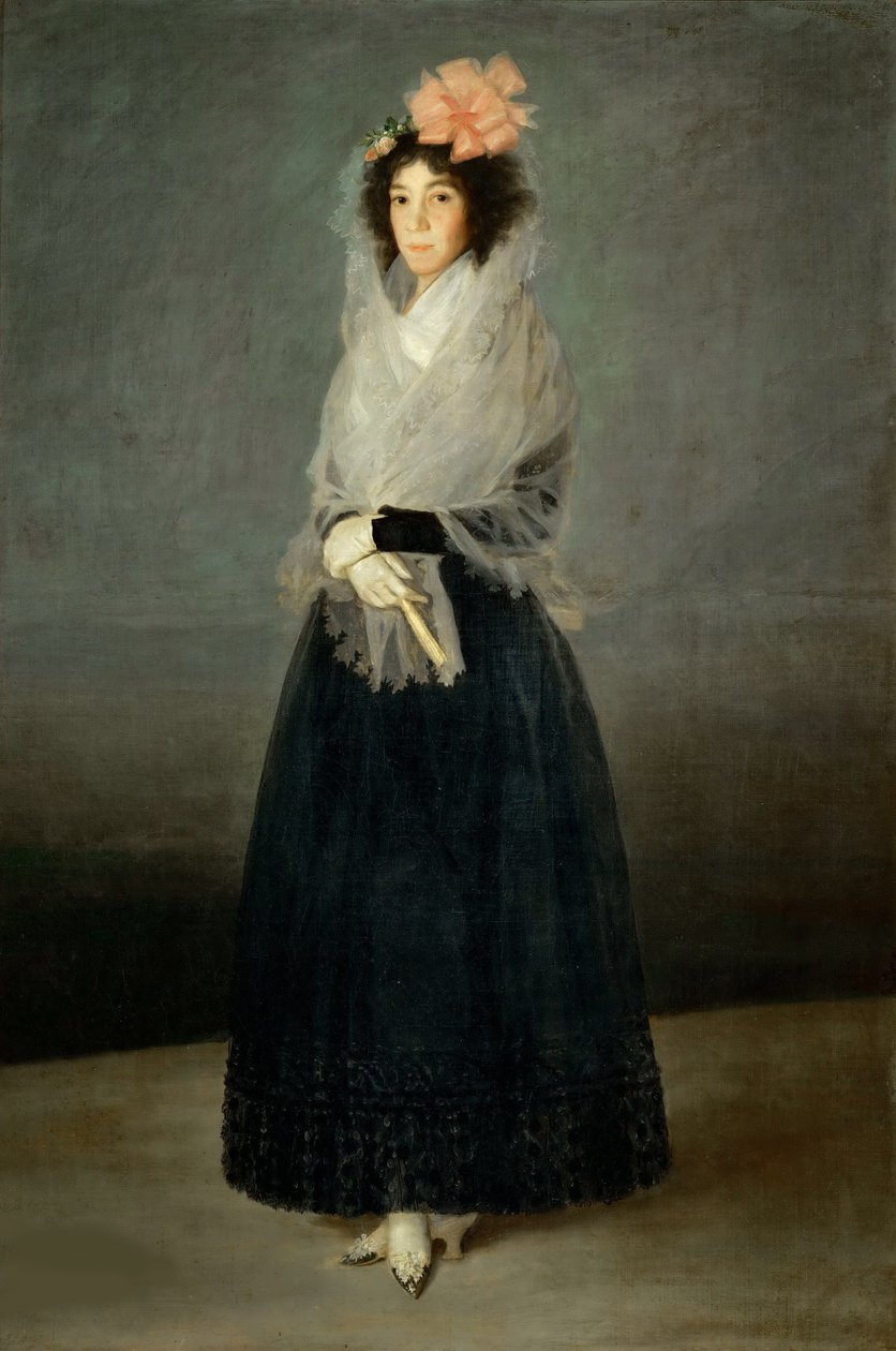 Portrett av grevinnen del Carpio, Marquesa de la Solana 1757-1795, ca 1794. av Francisco Goya de