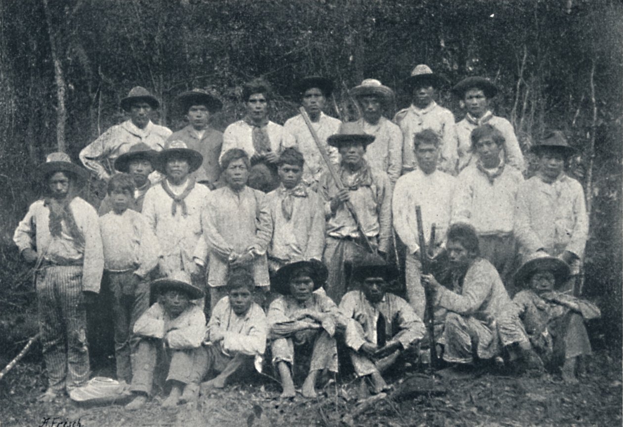 Guarani-indianere, 1895 av Francisco Henszler