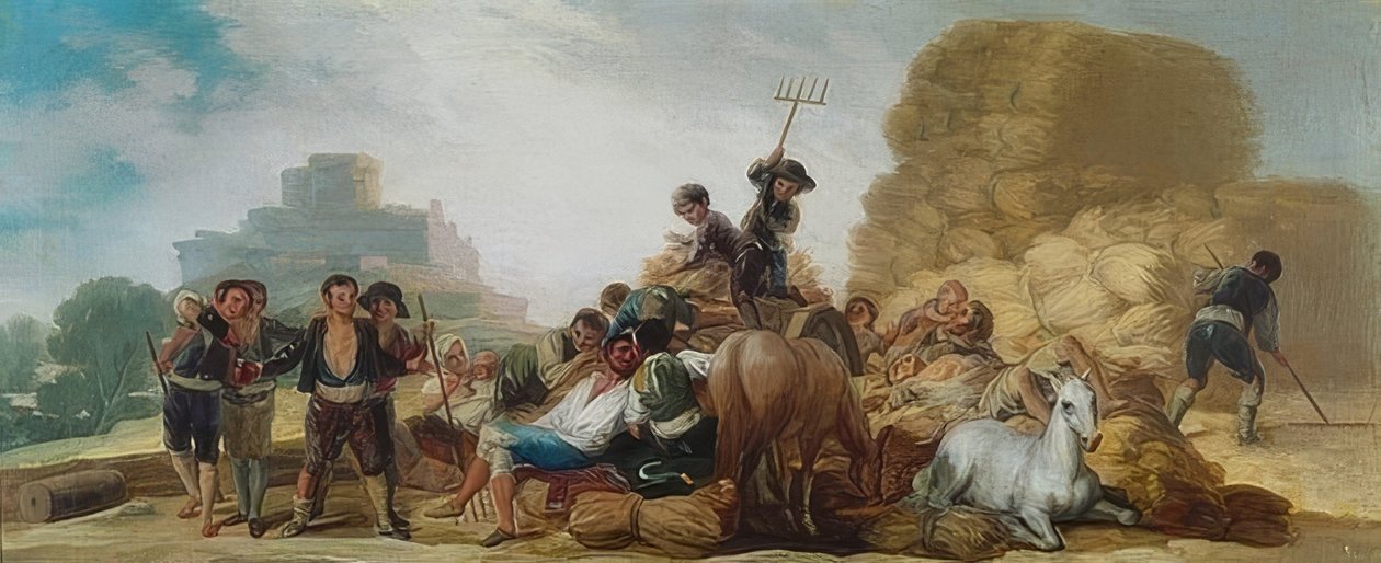 La Era o El Verano (Treskegulvet eller Sommeren). 1786 av Francisco de Goya