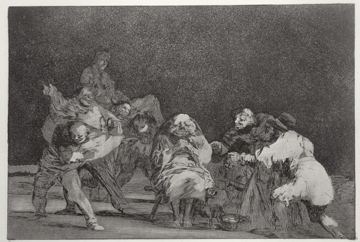 193-0082313 Lojalitet, plate 17 av "Ordspråk" av Francisco Jose de Goya y Lucientes