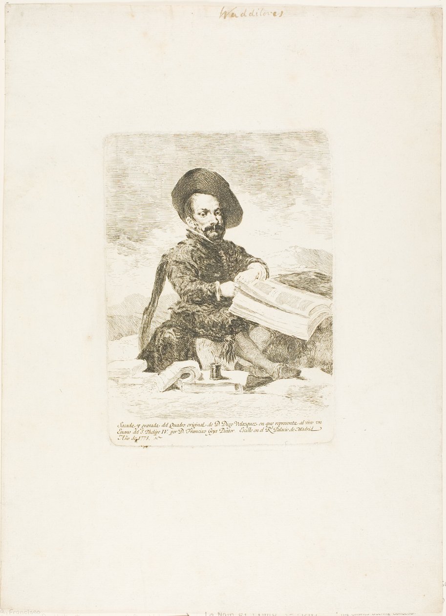 En dverg av Francisco Jose de Goya y Lucientes