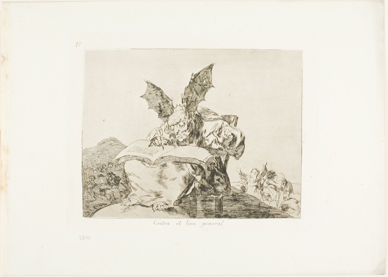 Against the Common Good, plate 71 fra The Disasters of War av Francisco Jose de Goya y Lucientes