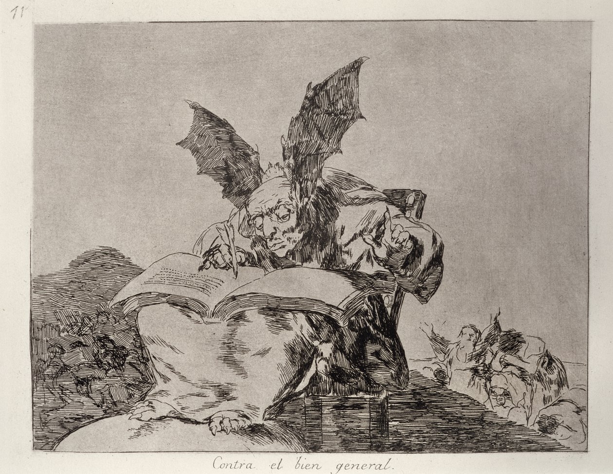 Against the common good, plate 71 av 'The Disasters of War' av Francisco Jose de Goya y Lucientes
