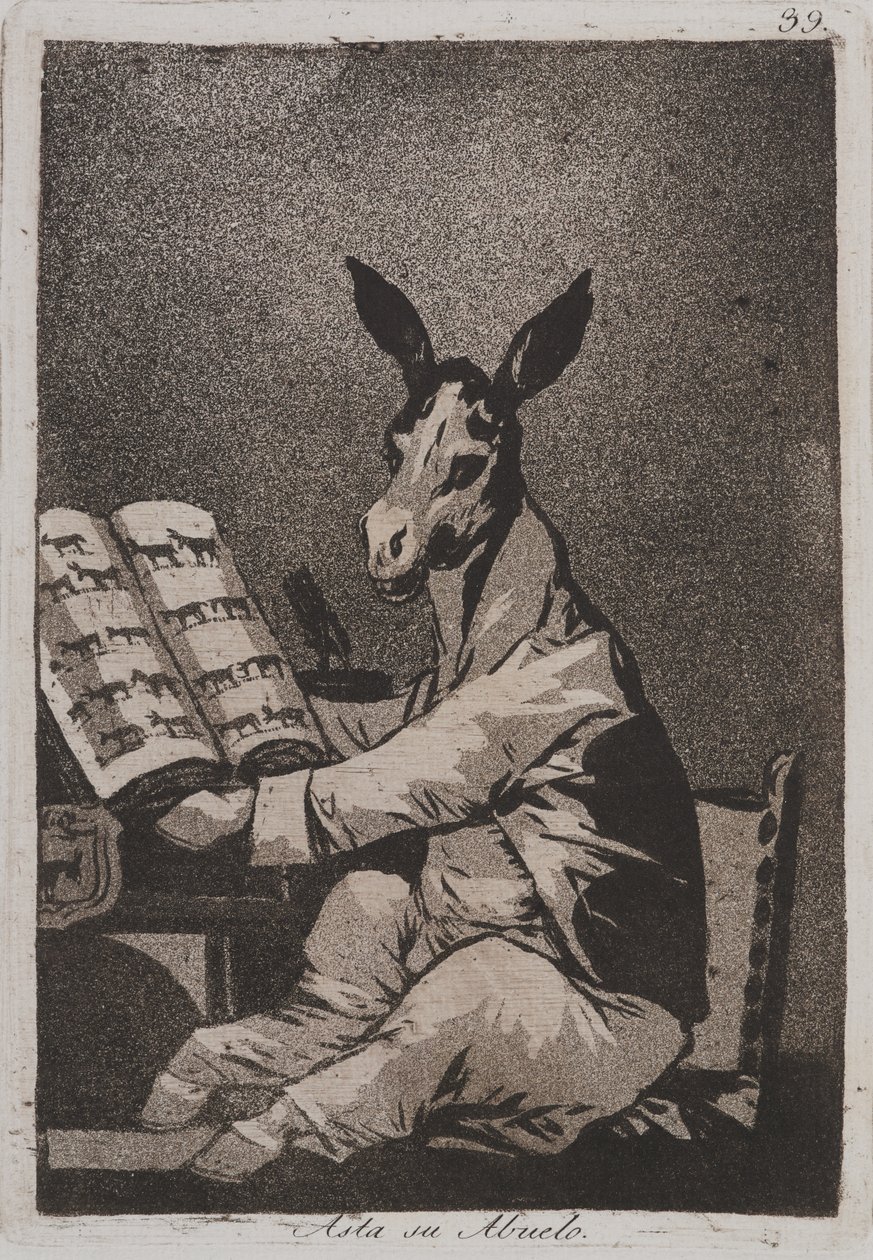 Og det samme var hans bestefar av Francisco de Goya