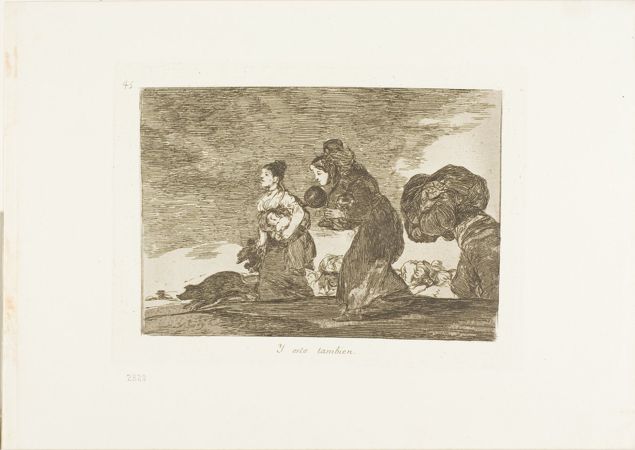 Og dette også, plate 45 fra The Disasters of War av Francisco Jose de Goya y Lucientes