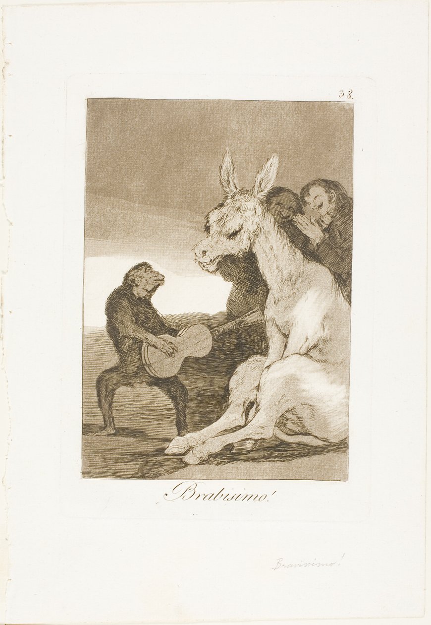 Bravo!, plate 38 fra Los Caprichos av Francisco Jose de Goya y Lucientes