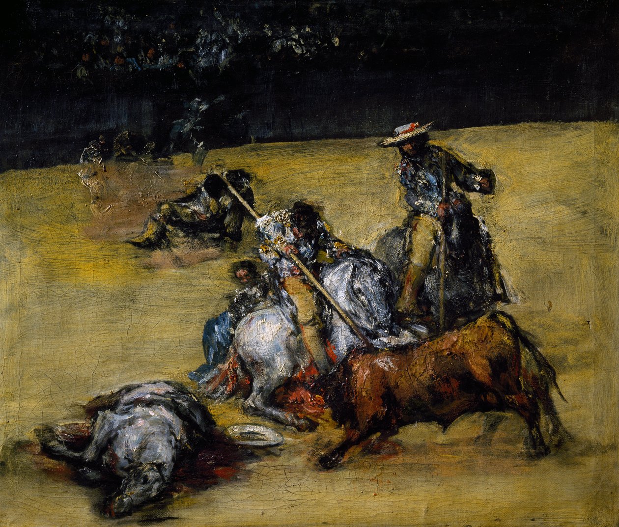Tyrefekting, ca. 1825 (olje på lerret) av Francisco Jose de Goya y Lucientes