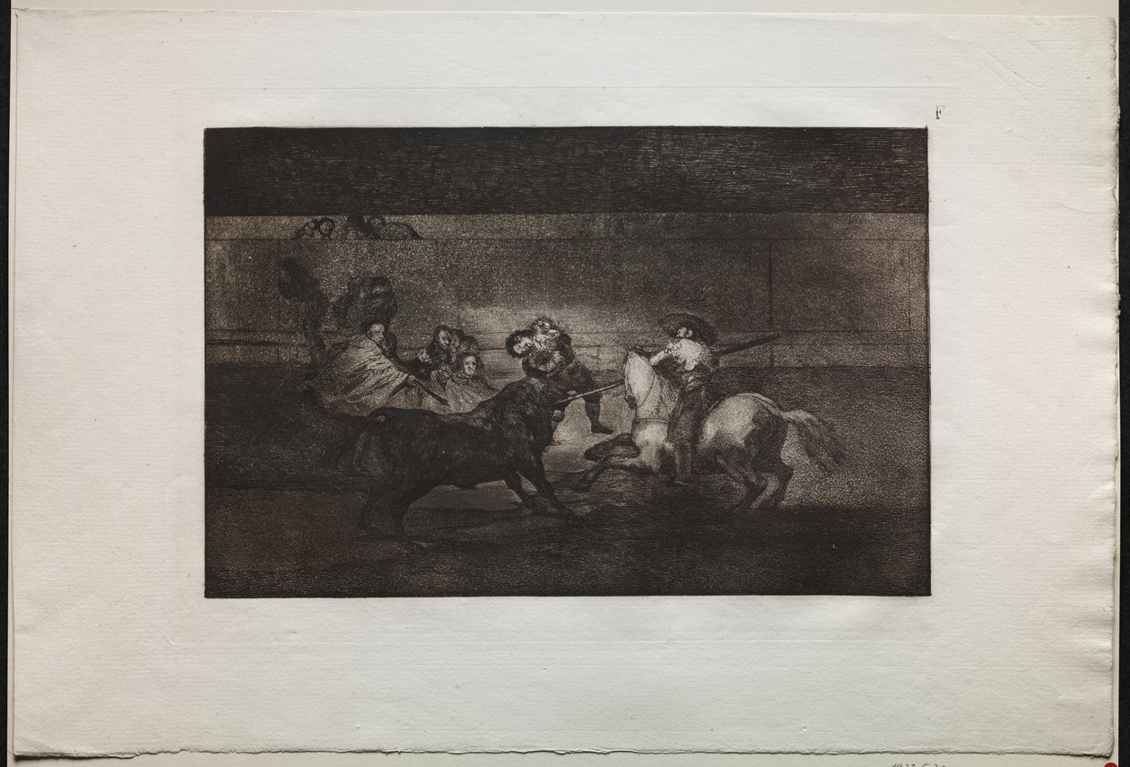 Bullfights: The Death of Pepe Illo (3. komposisjon) av Francisco de Goya