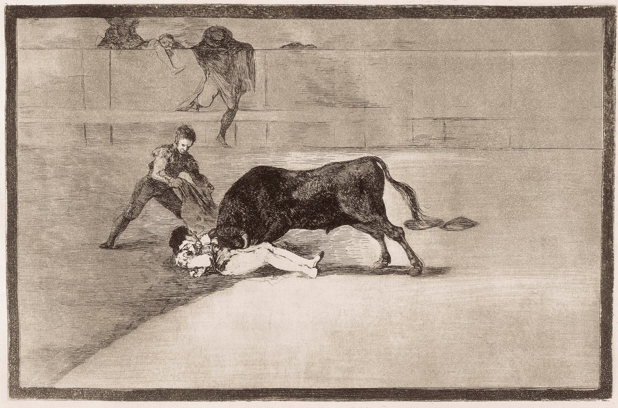 Tyrefekting: Pepe Hillos uheldige død av Francisco de Goya