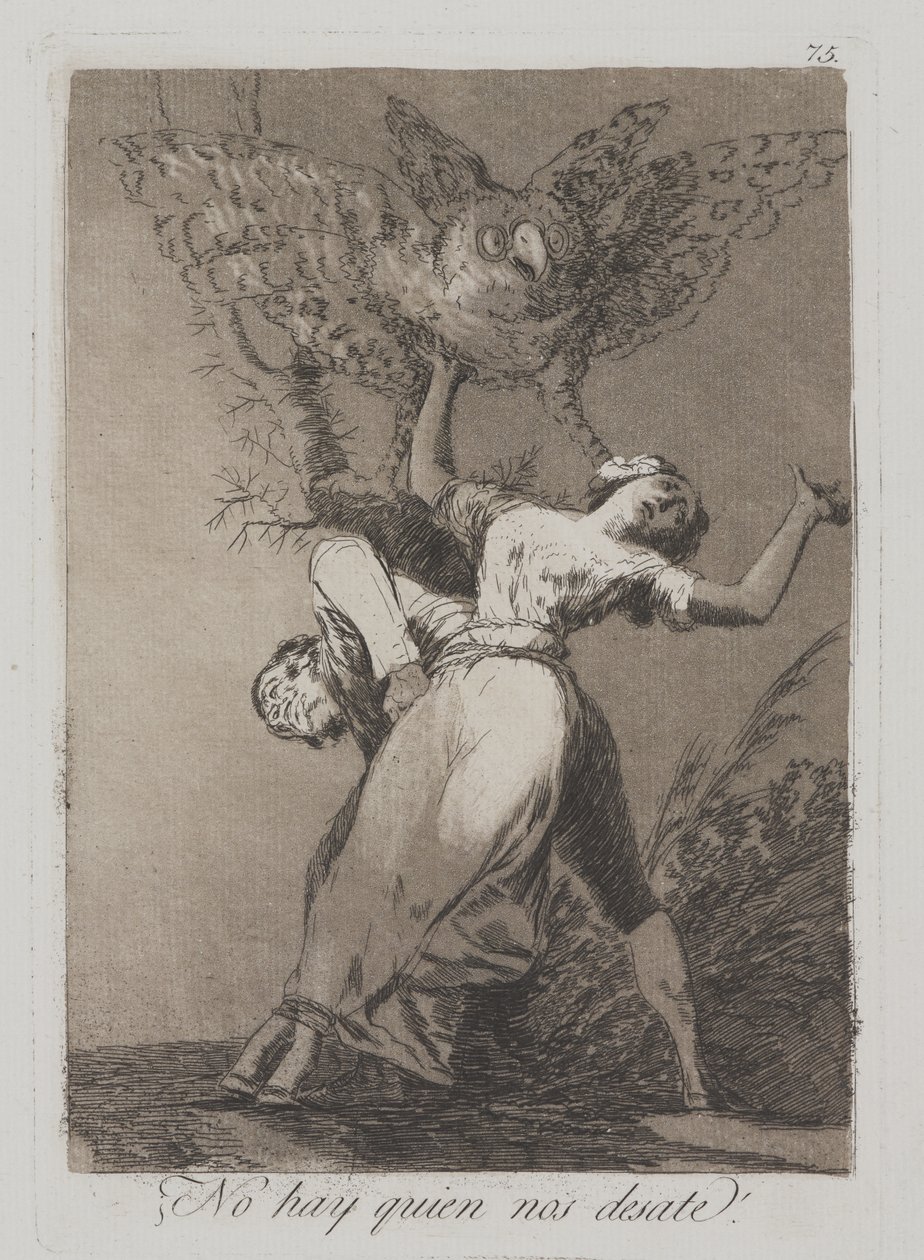 Kan ikke noen løsne oss? (Er det ingen som ikke løser opp?) av Francisco de Goya