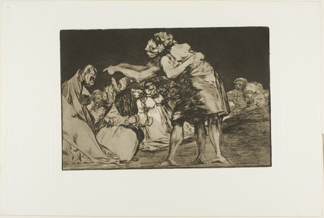 Disorderly Folly, plate syv fra The Proverbs av Francisco Jose de Goya y Lucientes