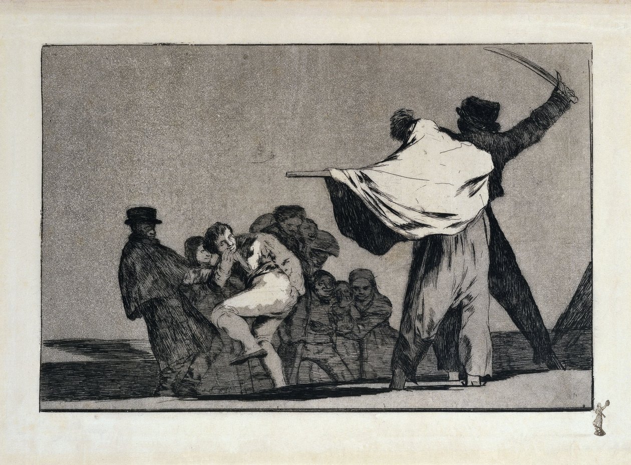 Et velkjent uttrykk, også: Et annet ordtak: For en kriger! av Francisco Jose de Goya y Lucientes