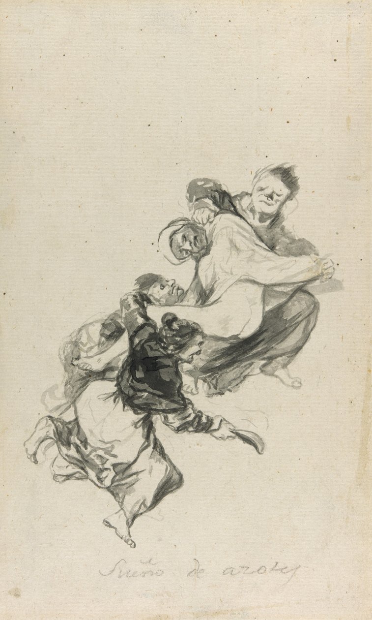 Drøm om pisking, 1801-03 av Francisco de Goya