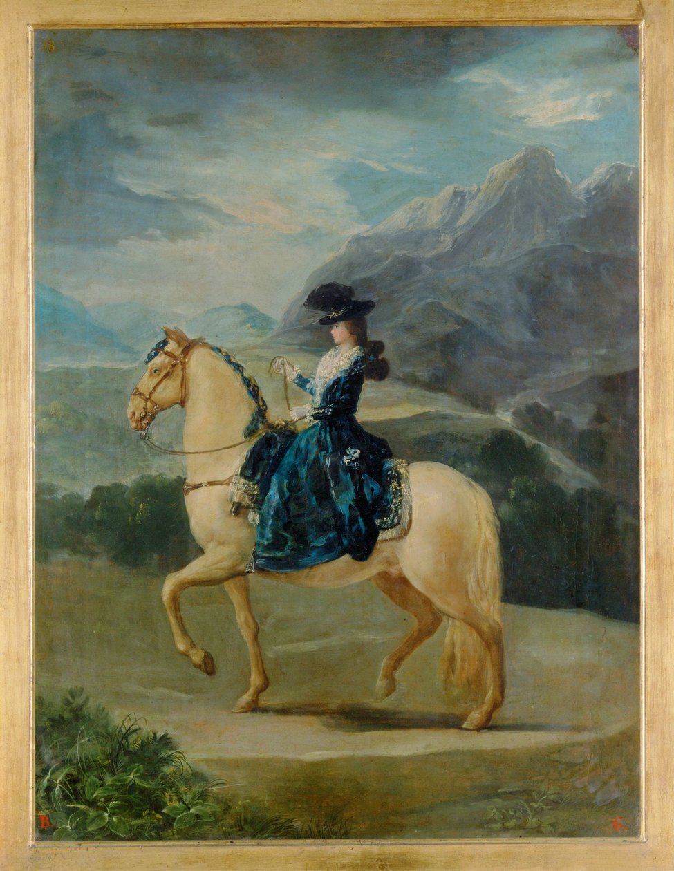 Ridesportrett av Maria Teresa de Vallabriga (maleri på lerret) av Francisco Jose de Goya y Lucientes