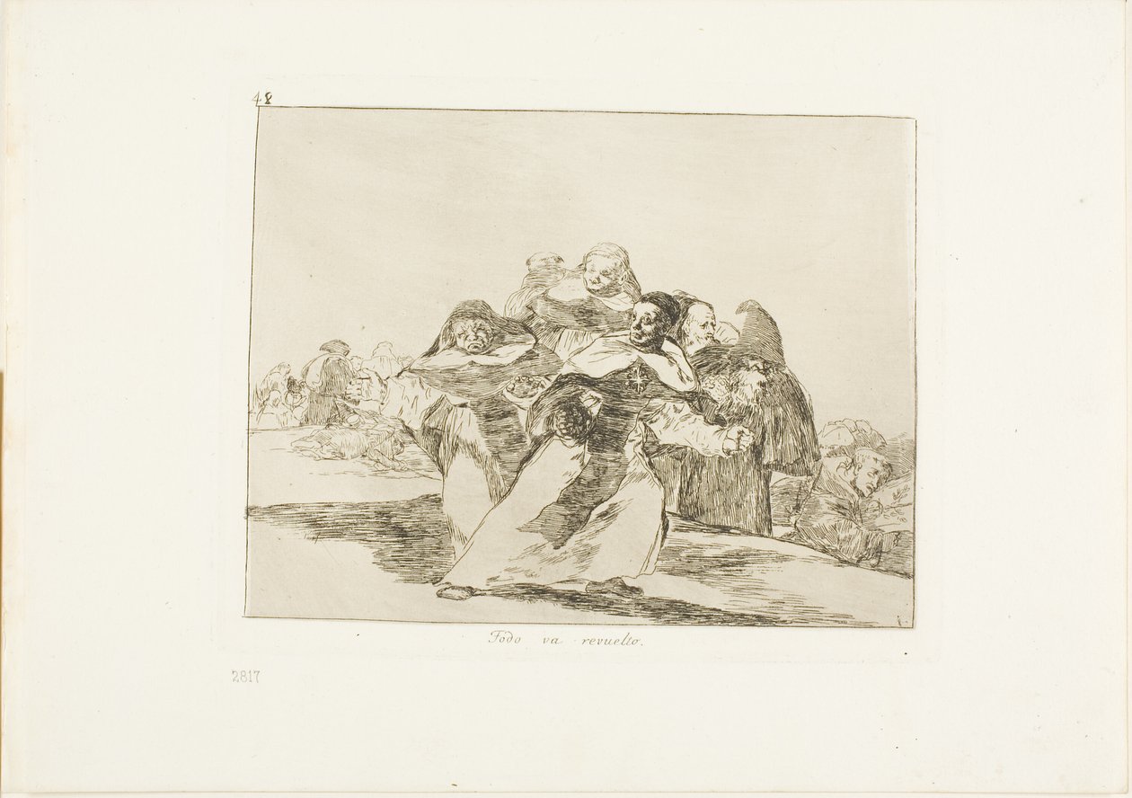 Alt er hektisk, plate 42 fra The Disasters of War av Francisco Jose de Goya y Lucientes