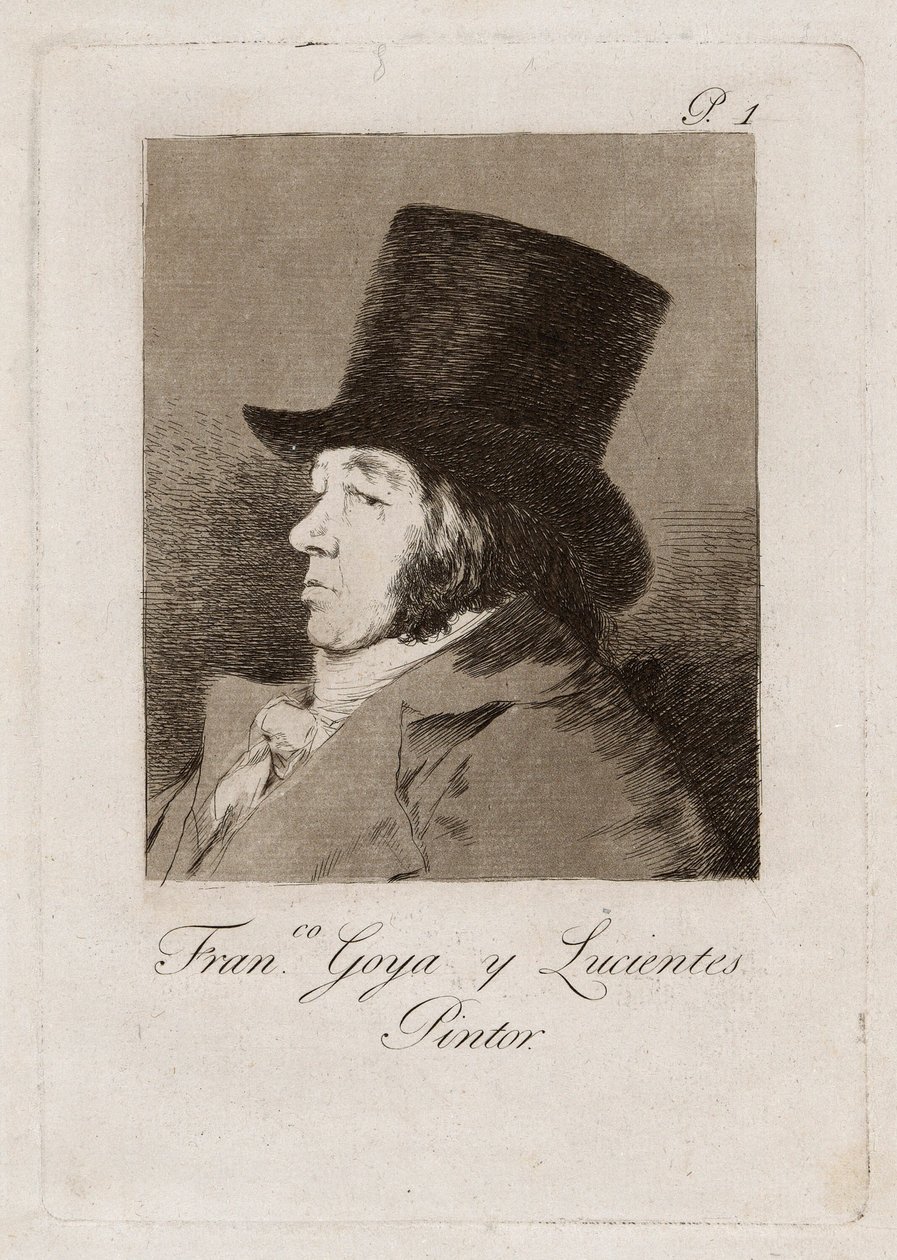 Francisco Goya y Lucientes, maler, tallerken en fra Los Caprichos av Francisco Jose de Goya y Lucientes