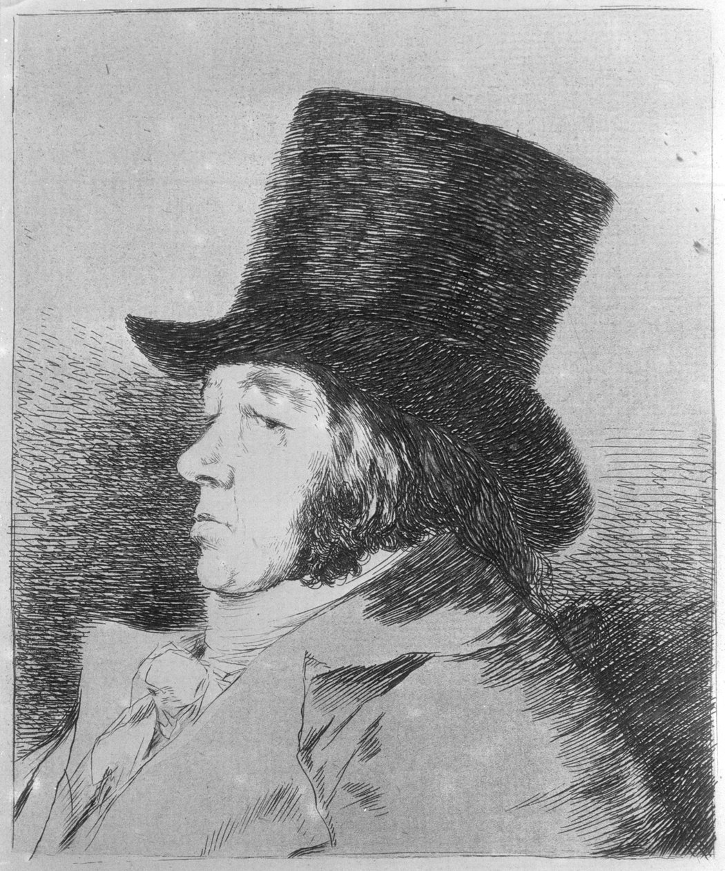 Francisco Goya y Lucientes, maler, plansje 1 fra serien «Los Caprichos» av Francisco Jose de Goya y Lucientes