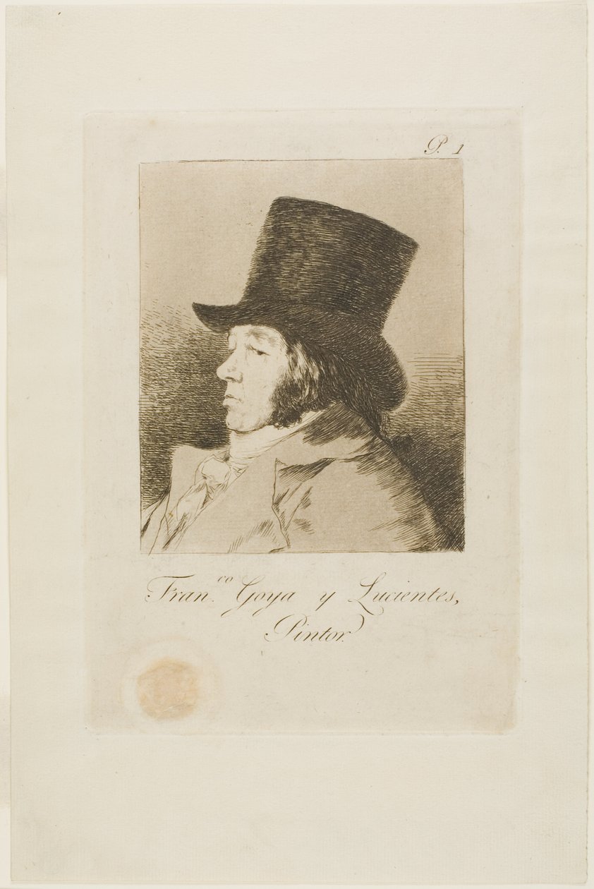 Francisco de Goya y Lucientes, maler, tallerken en fra Los Caprichos av Francisco Jose de Goya y Lucientes