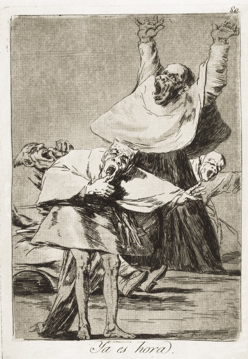 GOYA Y LUCIENTES, Francisco de (1746-1828). Det er tid. 1797-1799. (21 x 14