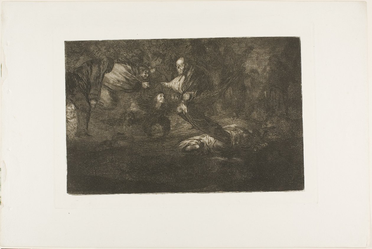 Gud skaper dem og de slår seg sammen, plate 18 fra Los Proverbios av Francisco Jose de Goya y Lucientes