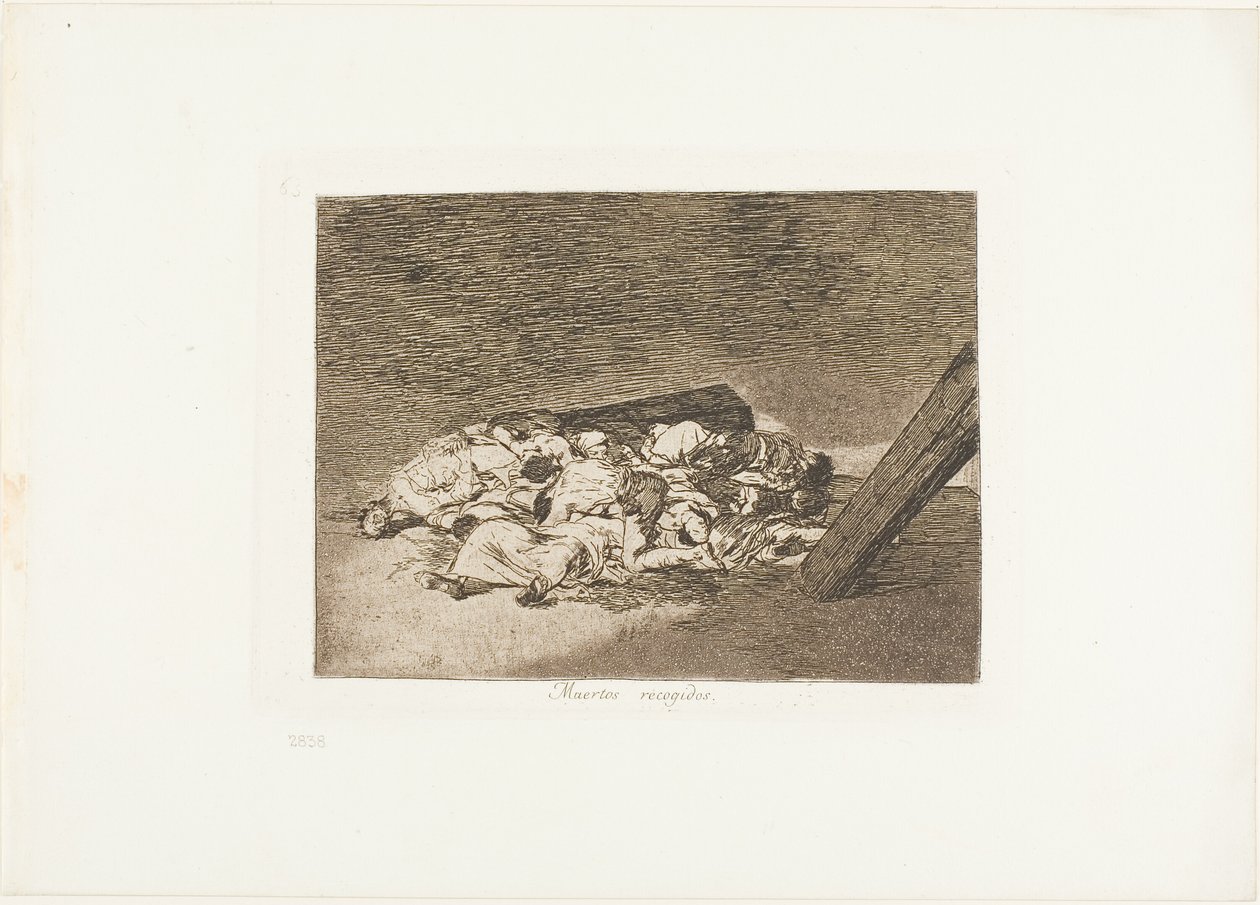 Harvest of the dead, plate 63 fra The Disasters of War av Francisco Jose de Goya y Lucientes