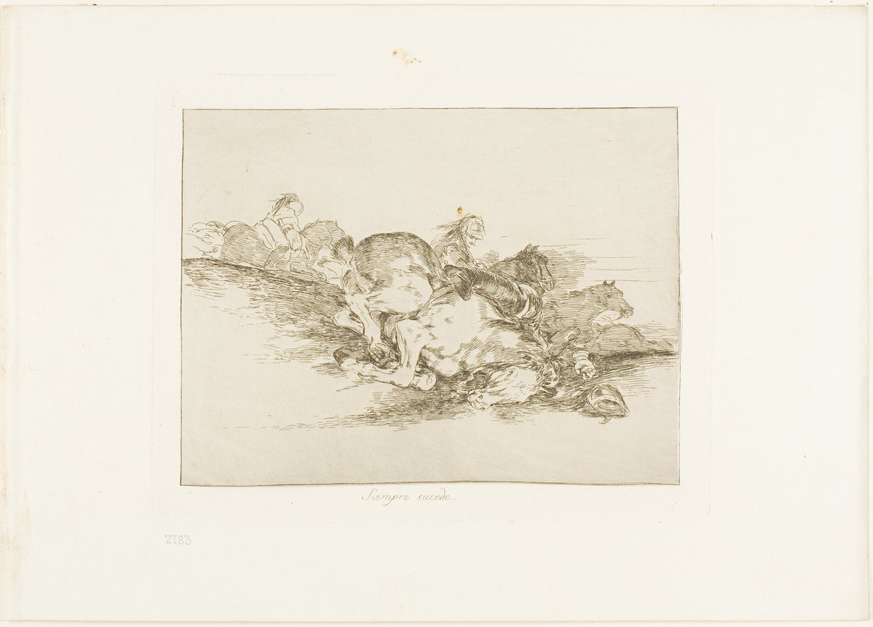 It Always Happens, plate åtte fra The Disasters of War av Francisco Jose de Goya y Lucientes