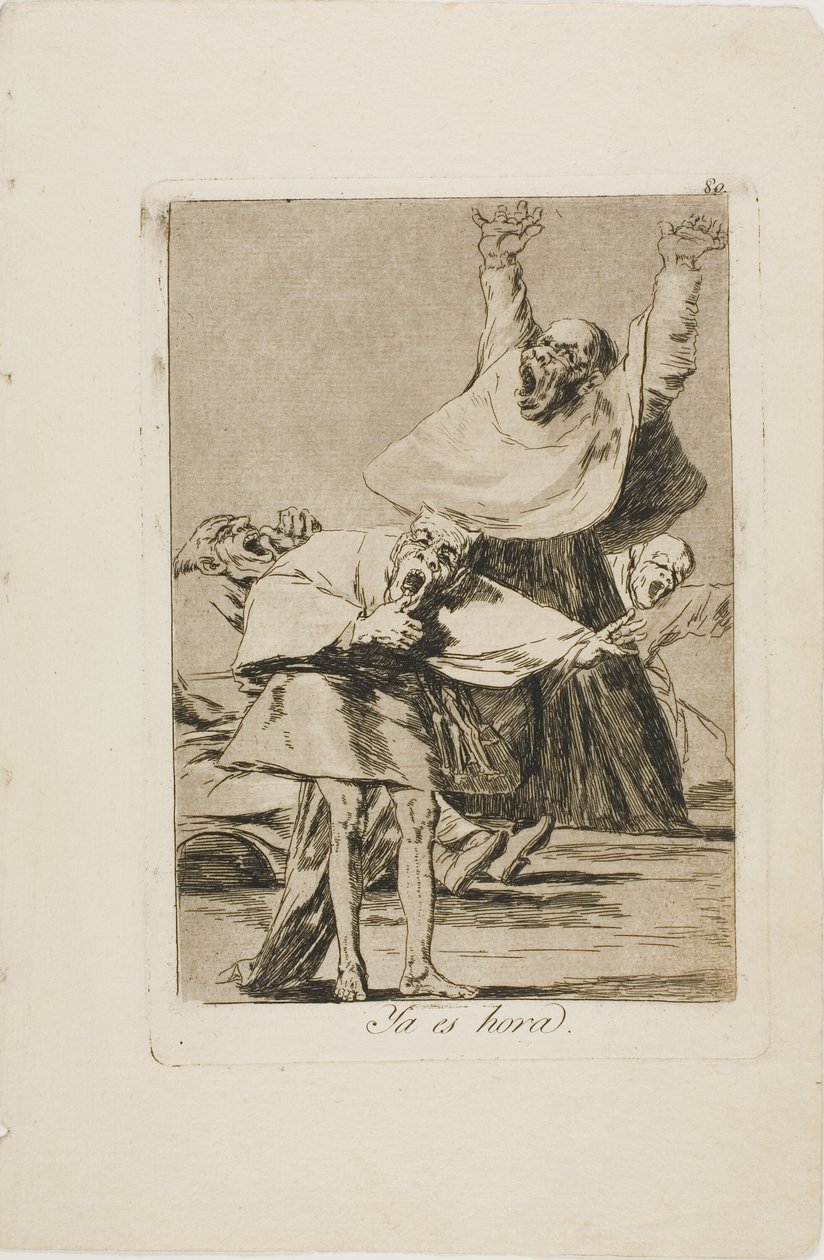 It is Time, plate 80 fra Los Caprichos av Francisco Jose de Goya y Lucientes