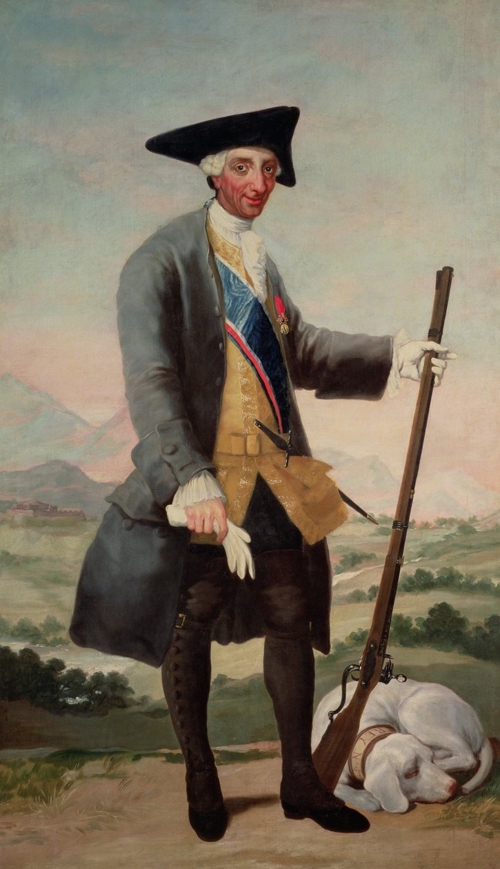 Kong Charles III (1716-88) som jeger av Francisco de Goya