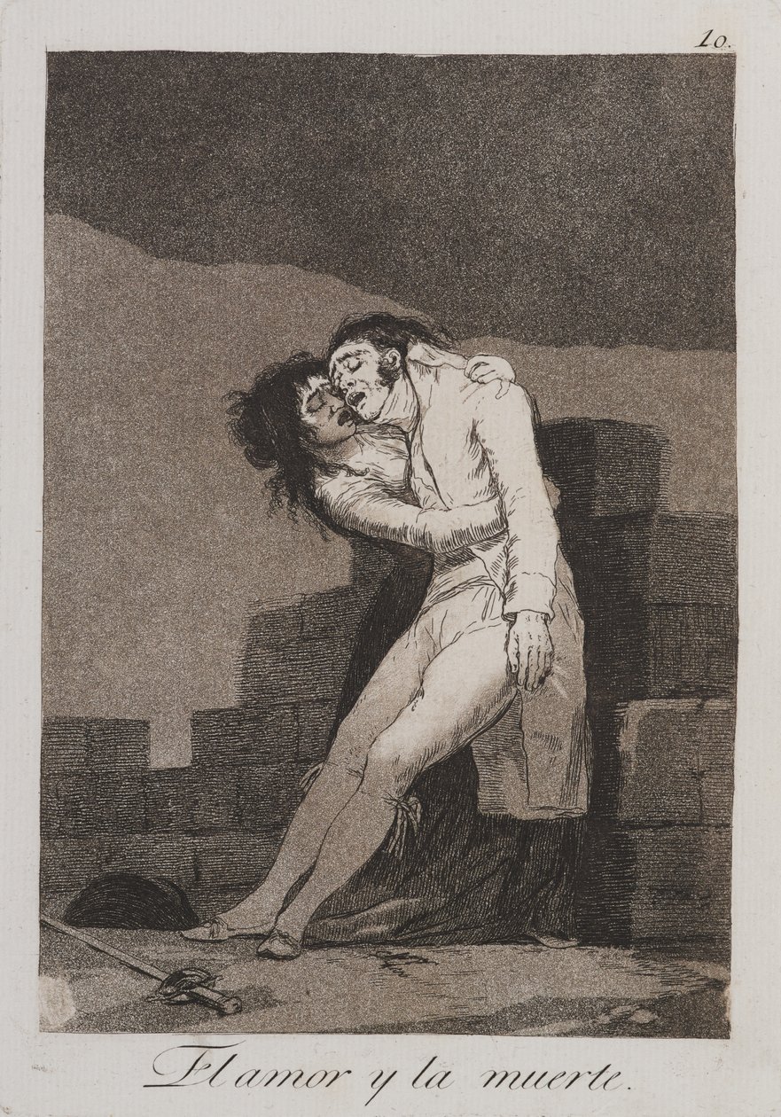 Kjærlighet og død av Francisco de Goya
