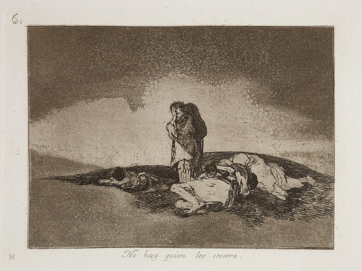 No Hay Quien Los Socorra (Det er ingen som hjelper dem) av Francisco Jose de Goya y Lucientes