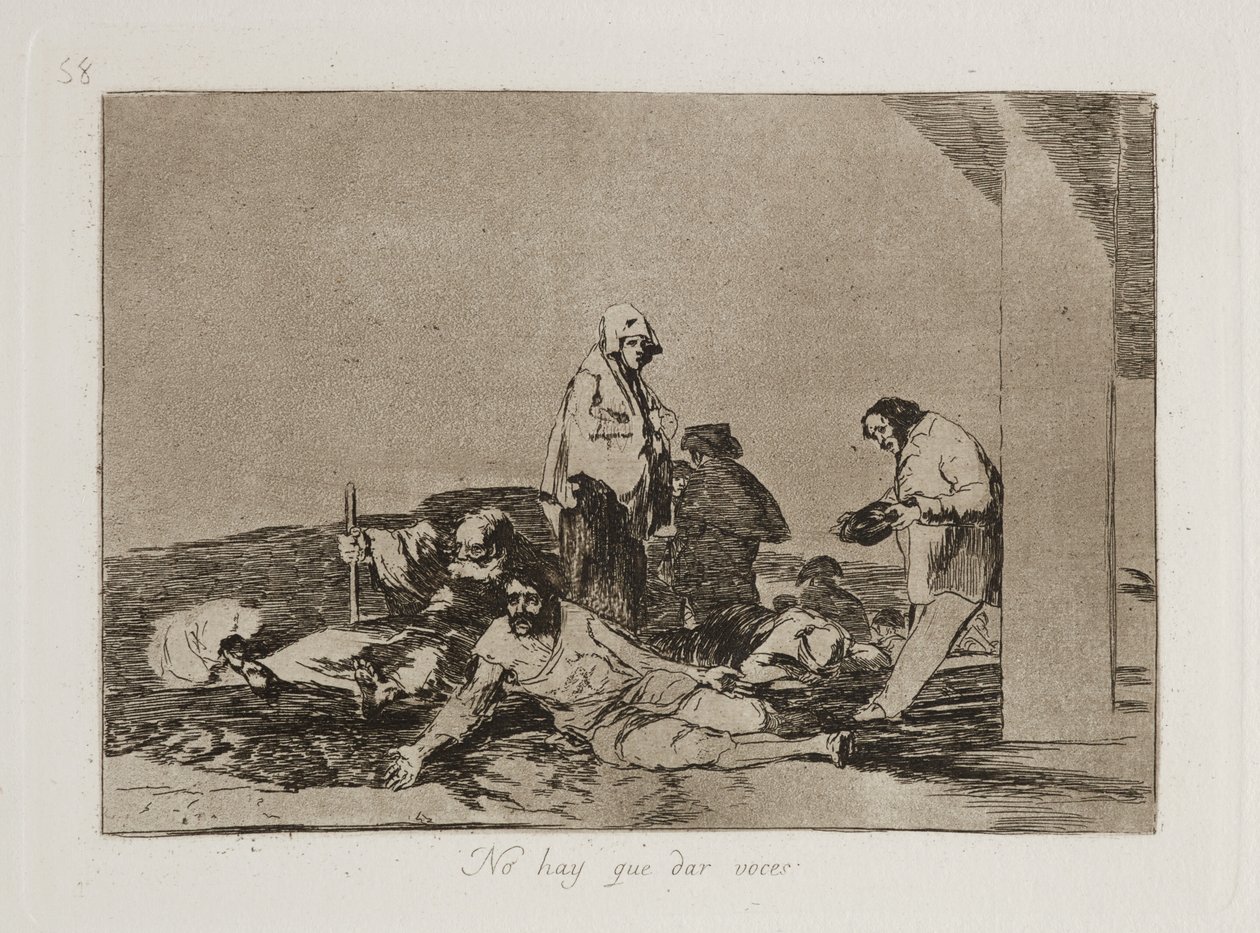 No hay que dar voces (det nytter ikke å gråte) av Francisco Jose de Goya y Lucientes