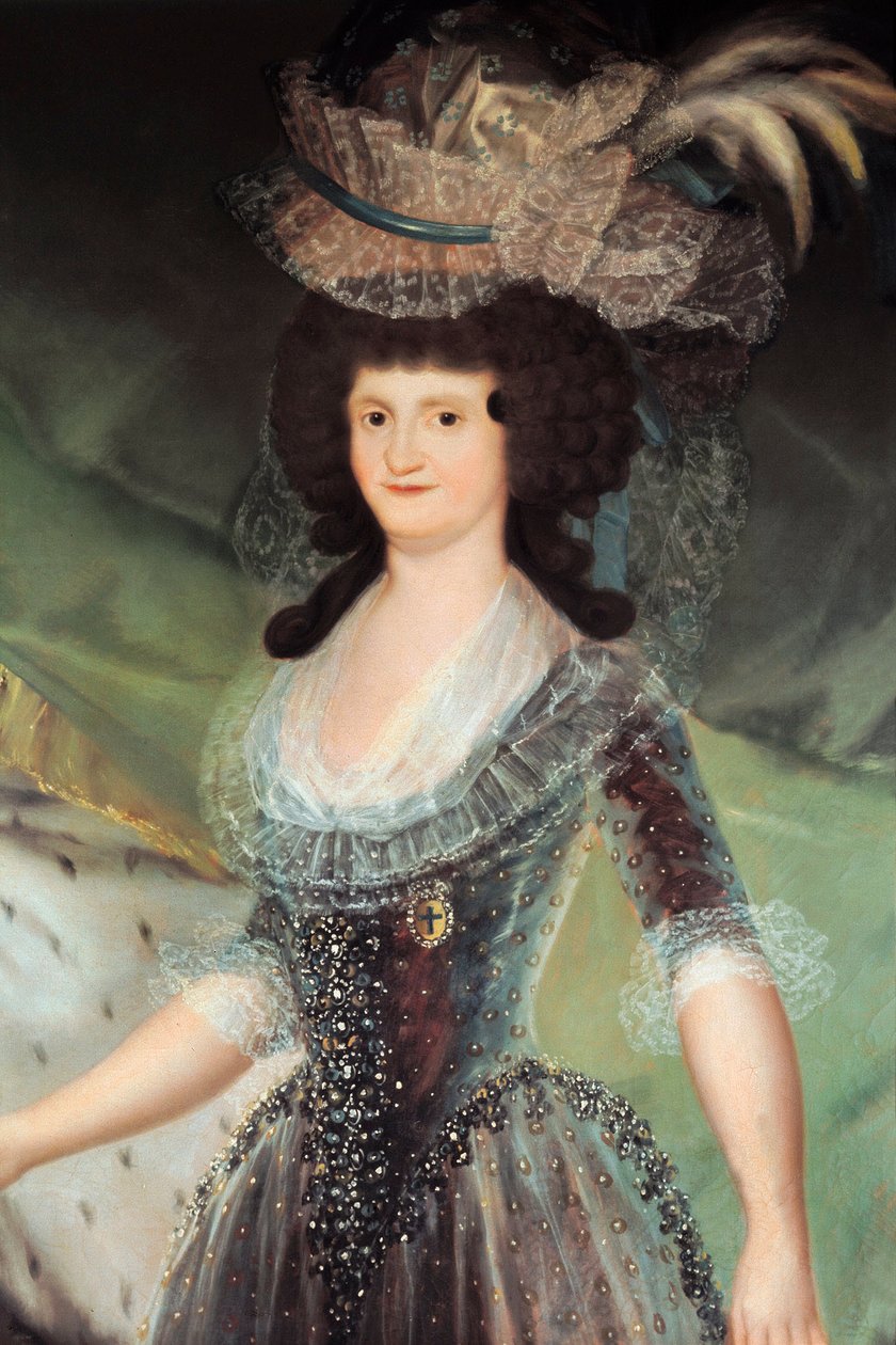Portrett av Marie Louise av Parma (Maria Luisa de Parma av Francisco Jose de Goya y Lucientes