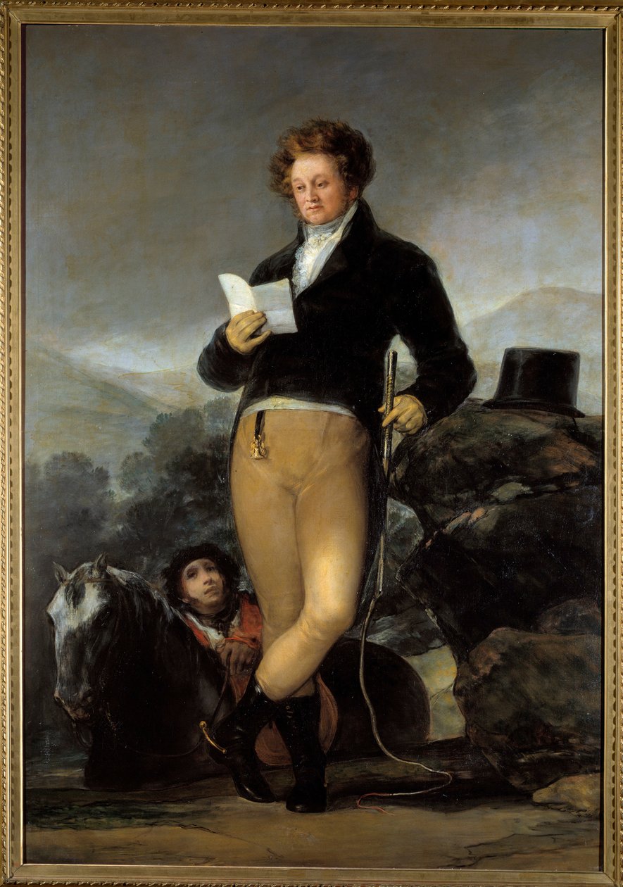 Portrett ved foten av Don Francisco av Borja Telez Giron av Francisco de Goya