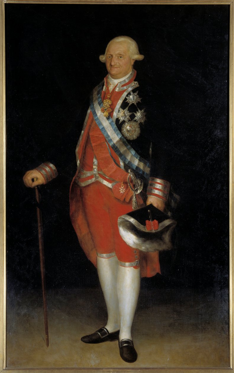 Portrett av Charles IV, konge av Spania (olje på lerret) av Francisco de Goya