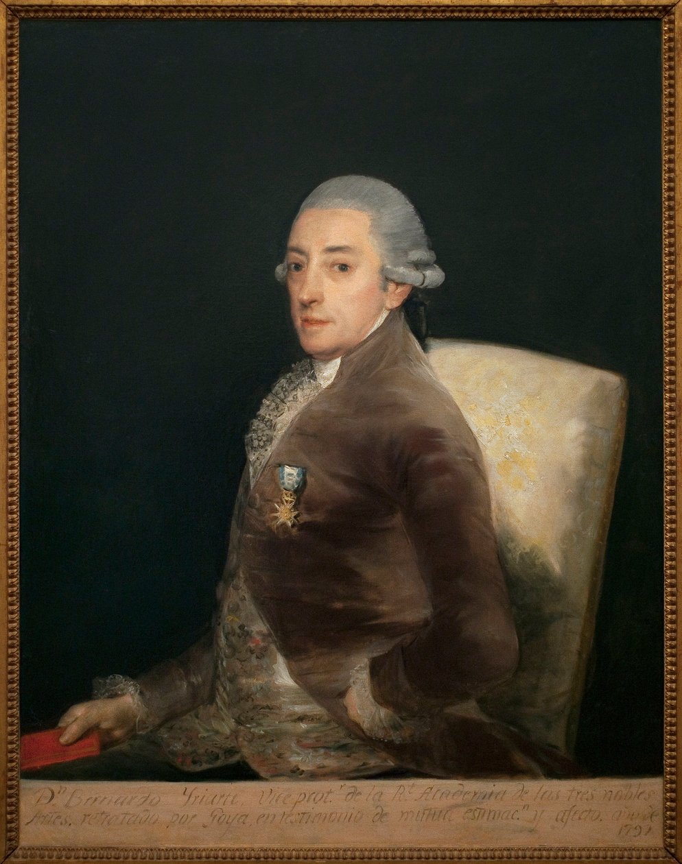 Portrett av Don Bernardo de Iriarte (1735-1814). Maleri av Francisco de Goya (1746-1828), olje på lerret av Francisco de Goya