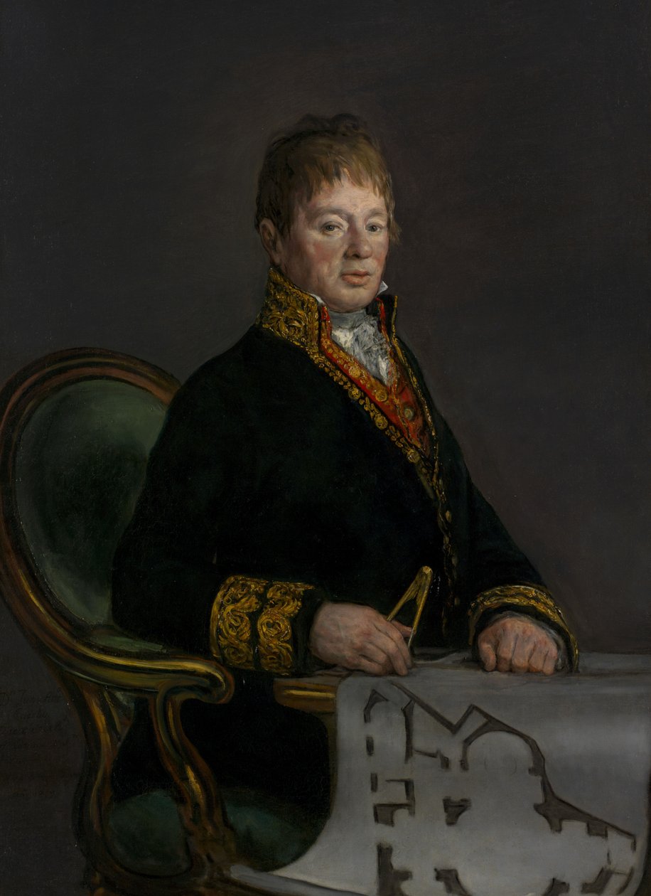 Portrett av Don Juan Antonio Cuervo, 1819 av Francisco de Goya