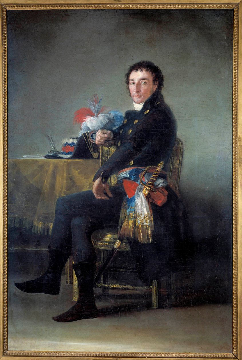 Portrett av Ferdinand Guillemardet, Frankrikes ambassadør i Spania (1765-1809) Maleri av Francisco de Goya (1746-1828) 1800-tallet Søn. 1,86x1,24 m - Portrett av Ferdinand Guillemardet, Frankrikes ambassadør i Spania (1765-1809). Maleri av Francisco de av Francisco de Goya