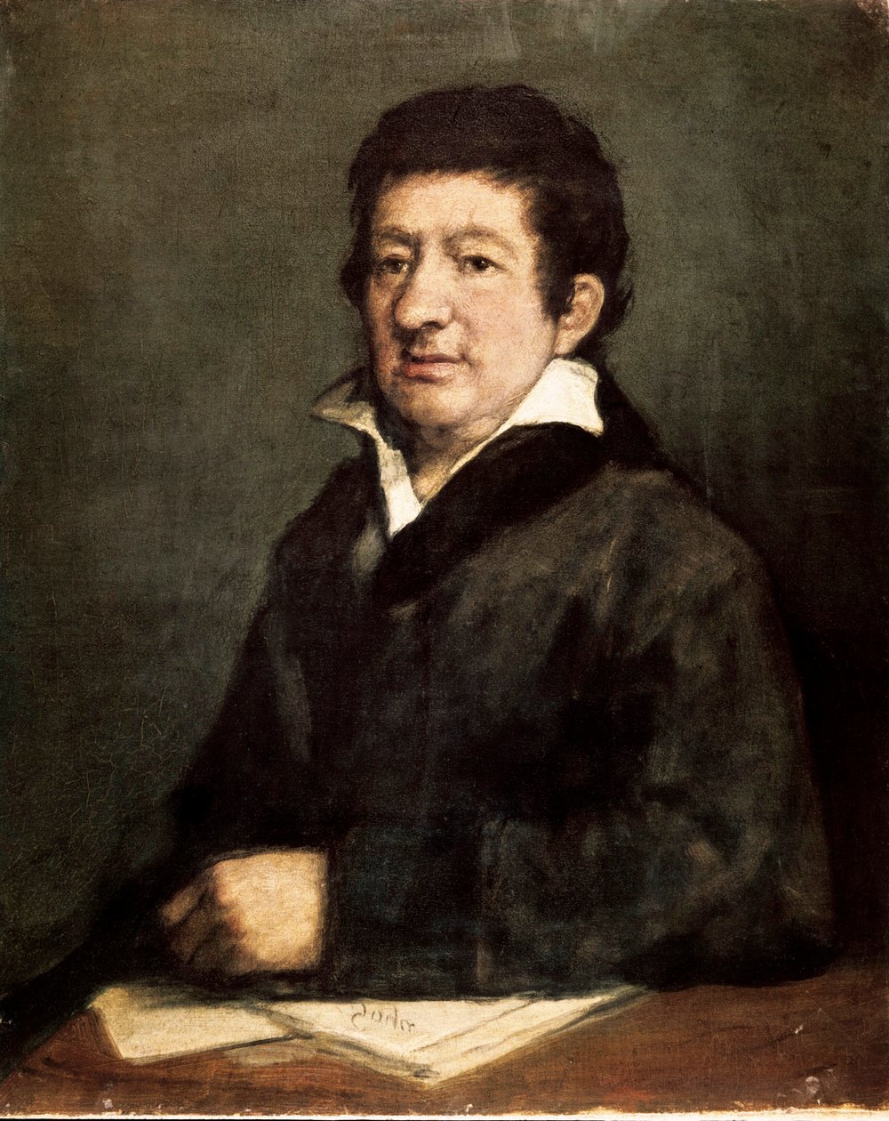 Portrett av Leandro Fernandez de Moratin (1760-1828), spansk poet og dramatiker. Maleri av Francis de Goya og Lucientes (1746-1828) av Francisco de Goya